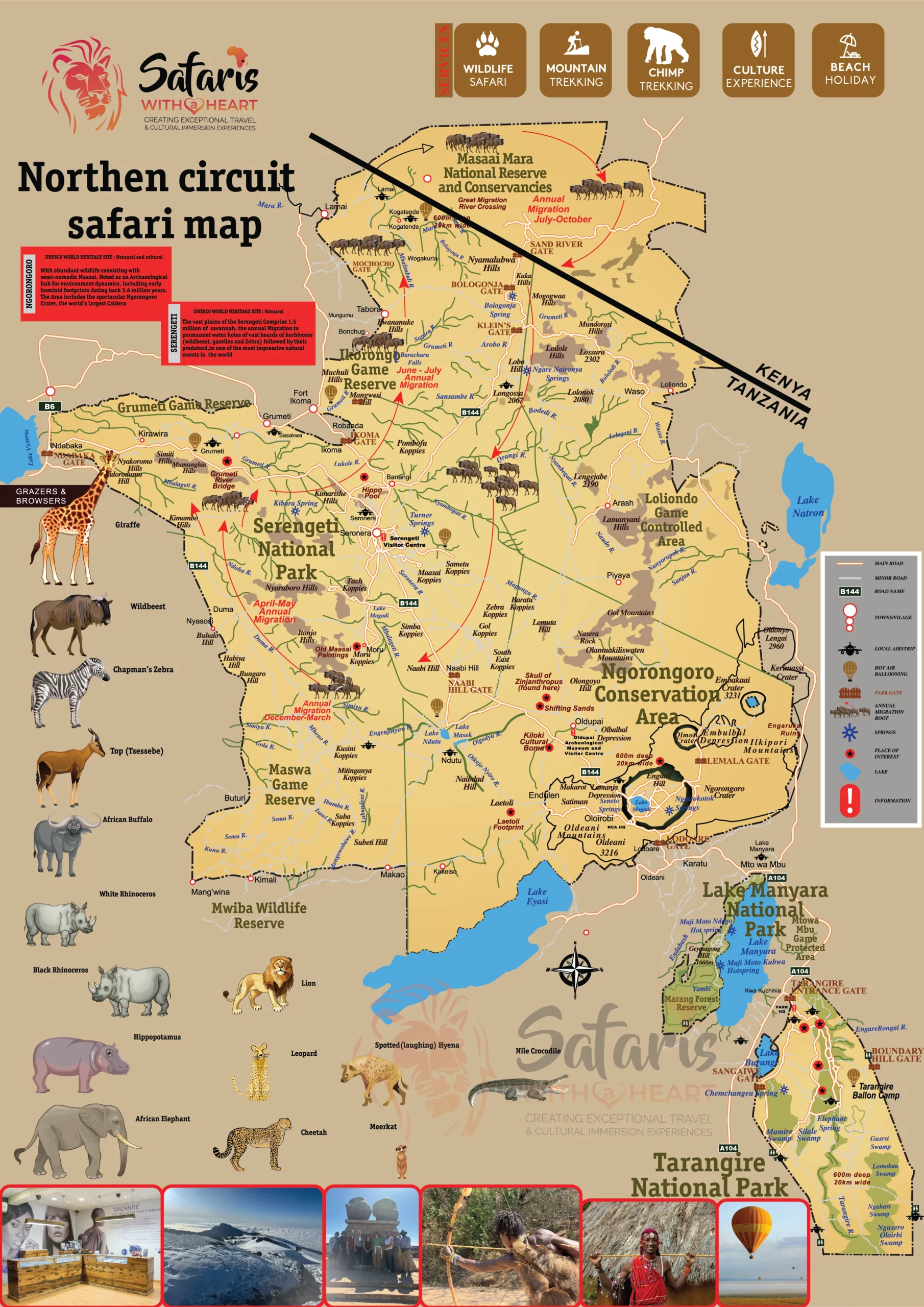 map of Great Wildebeest Migration route Serengeti Tanzania map of Great Wildebeest Migration route Serengeti Tanzania